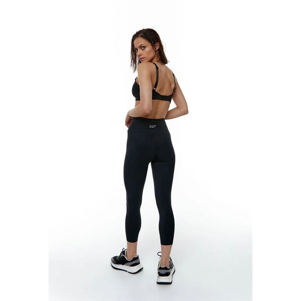 Αθλητικά Γυναικεία Κολάν Black Limba Capri Rocket Μαύρο