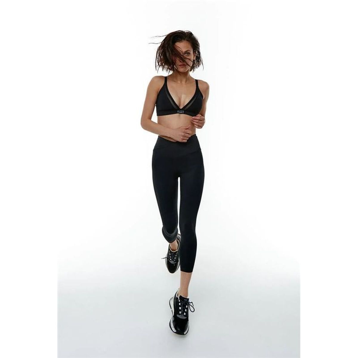 Αθλητικά Γυναικεία Κολάν Black Limba Capri Rocket Μαύρο