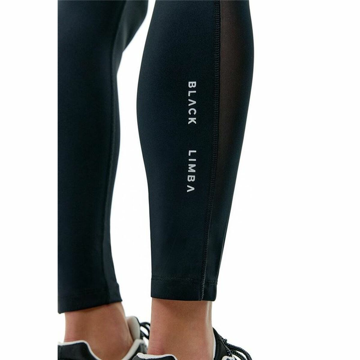 Αθλητικά Γυναικεία Κολάν Black Limba Skyline Mesh Μαύρο