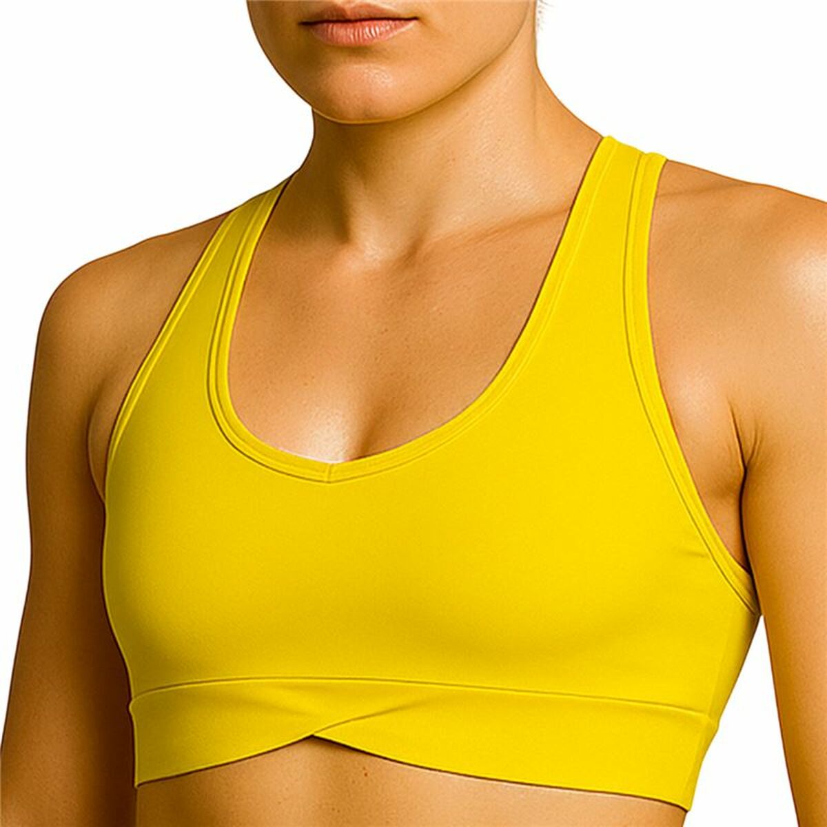 Γυναικείο Αθλητικó Τόπ Black Limba Κίτρινο Fitness
