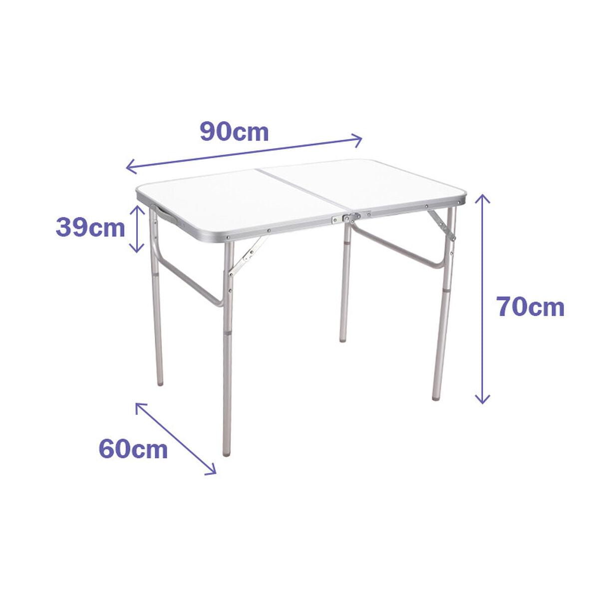 Πτυσσομενο τραπεζακι Marbueno 90 x 39/70 x 60 cm Πολύχρωμο