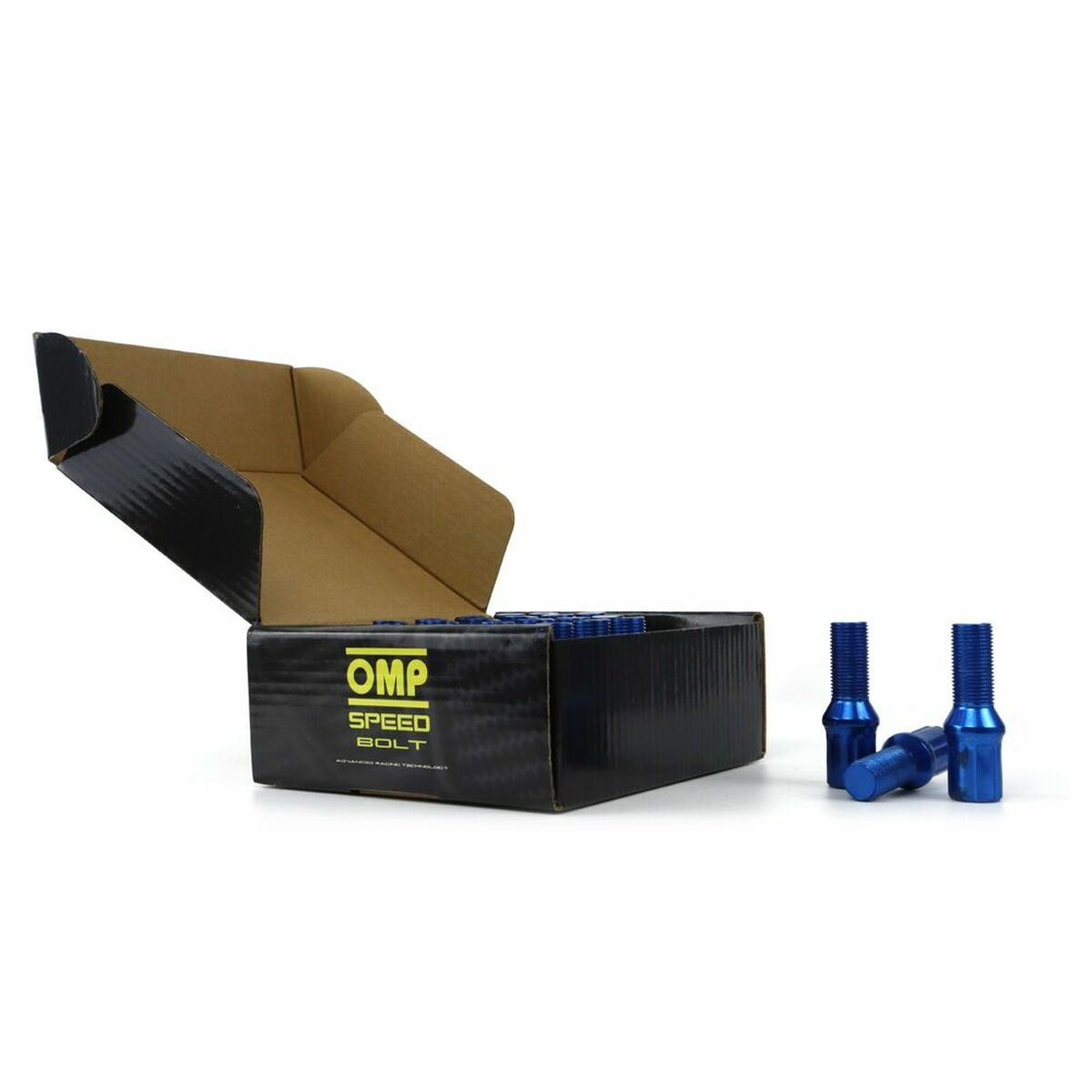 Set Παξιμάδια OMP 27 mm Μπλε 20 uds M12 x 1,25