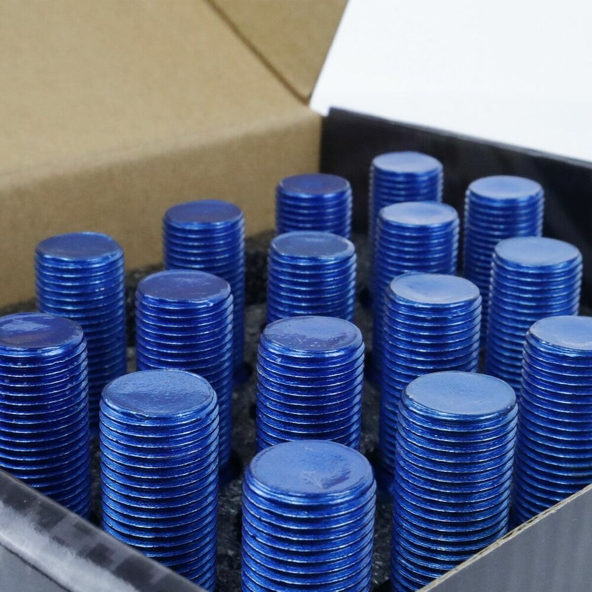 Set Παξιμάδια OMP 27 mm Μπλε 20 uds M12 x 1,25
