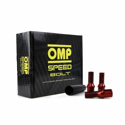 Set Παξιμάδια OMP 27 mm Κόκκινο 20 uds M14 x 1,25
