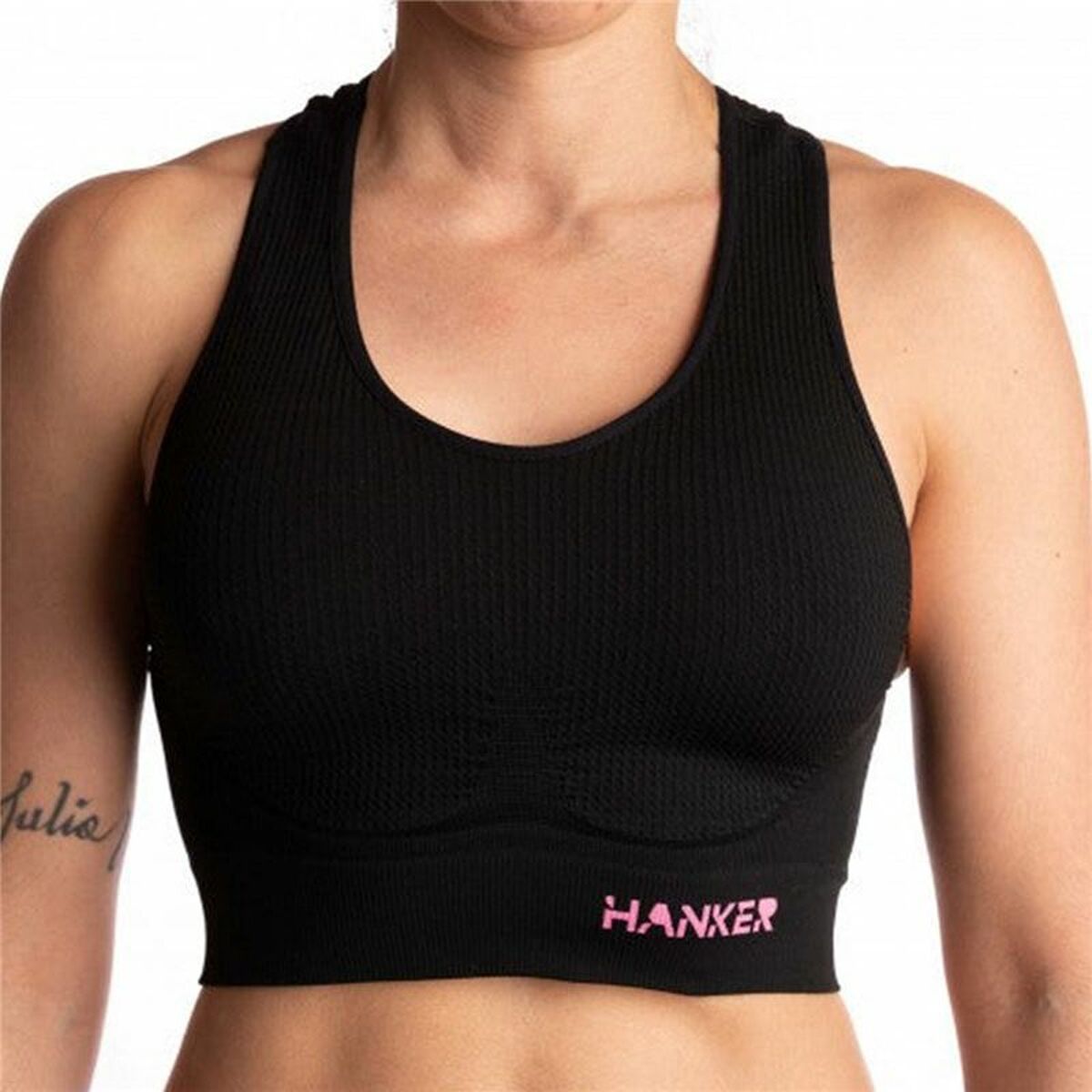 Γυναικείο Αθλητικó Τόπ Hanker Cane Μαύρο Running