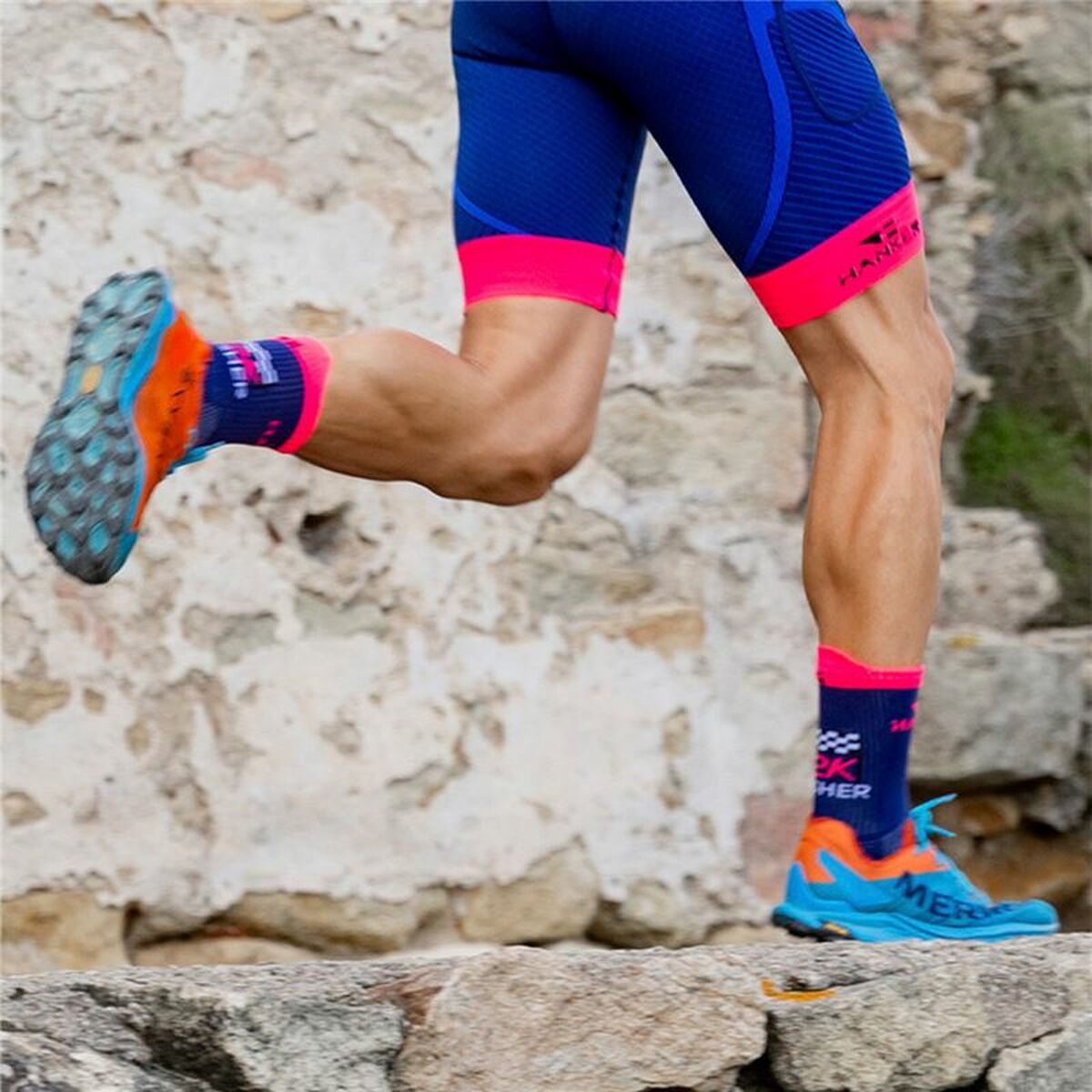Αθλητικές Κάλτσες Hanker Run Μπλε Running