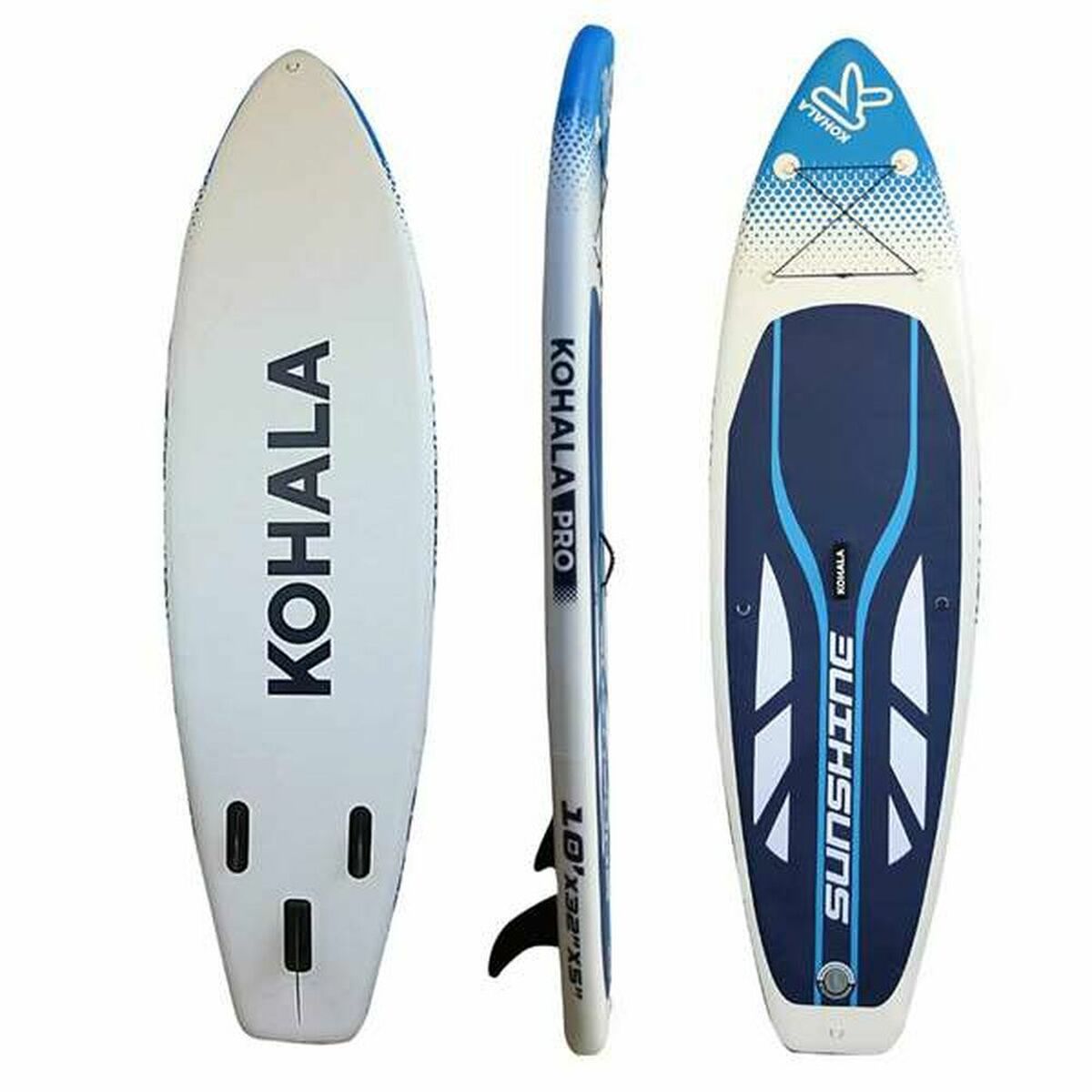 Φουσκωτή Κυματοσανίδα Paddle Surf με Αξεσουάρ  Kohala Sunshine Λευκό (305 x 81 x 12 cm)
