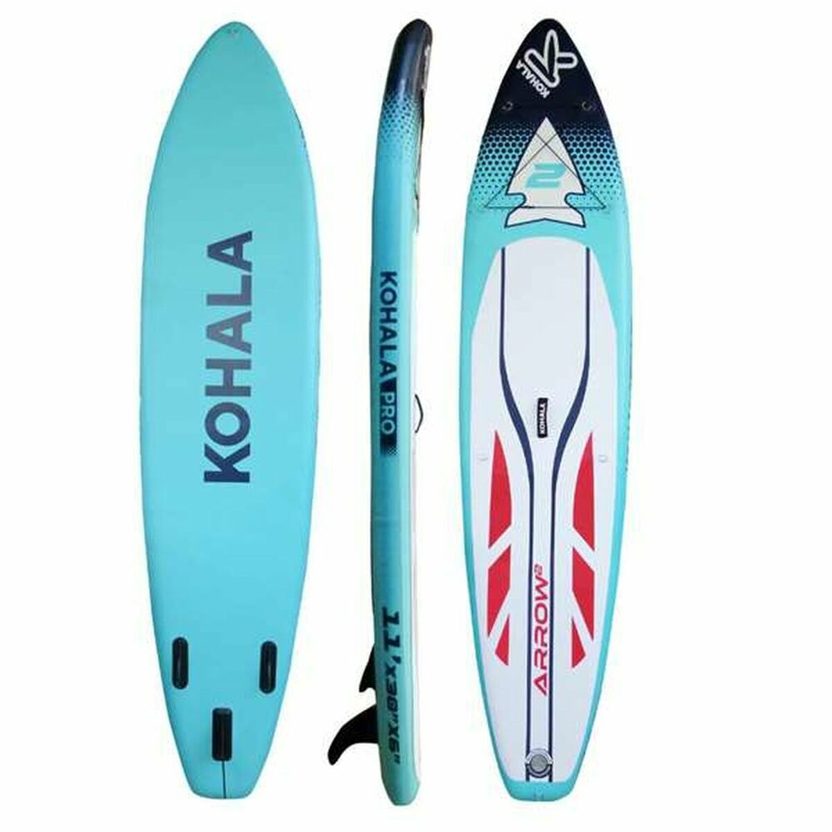 Φουσκωτή Κυματοσανίδα Paddle Surf με Αξεσουάρ Kohala Arrow 2 Μπλε ( 335 x 75 x 15  cm)