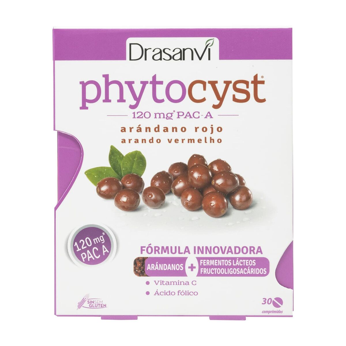 Συμπλήρωμα Διατροφής Drasanvi Phytocyst Κόκκινο Βακκίνιο 30 Μονάδες