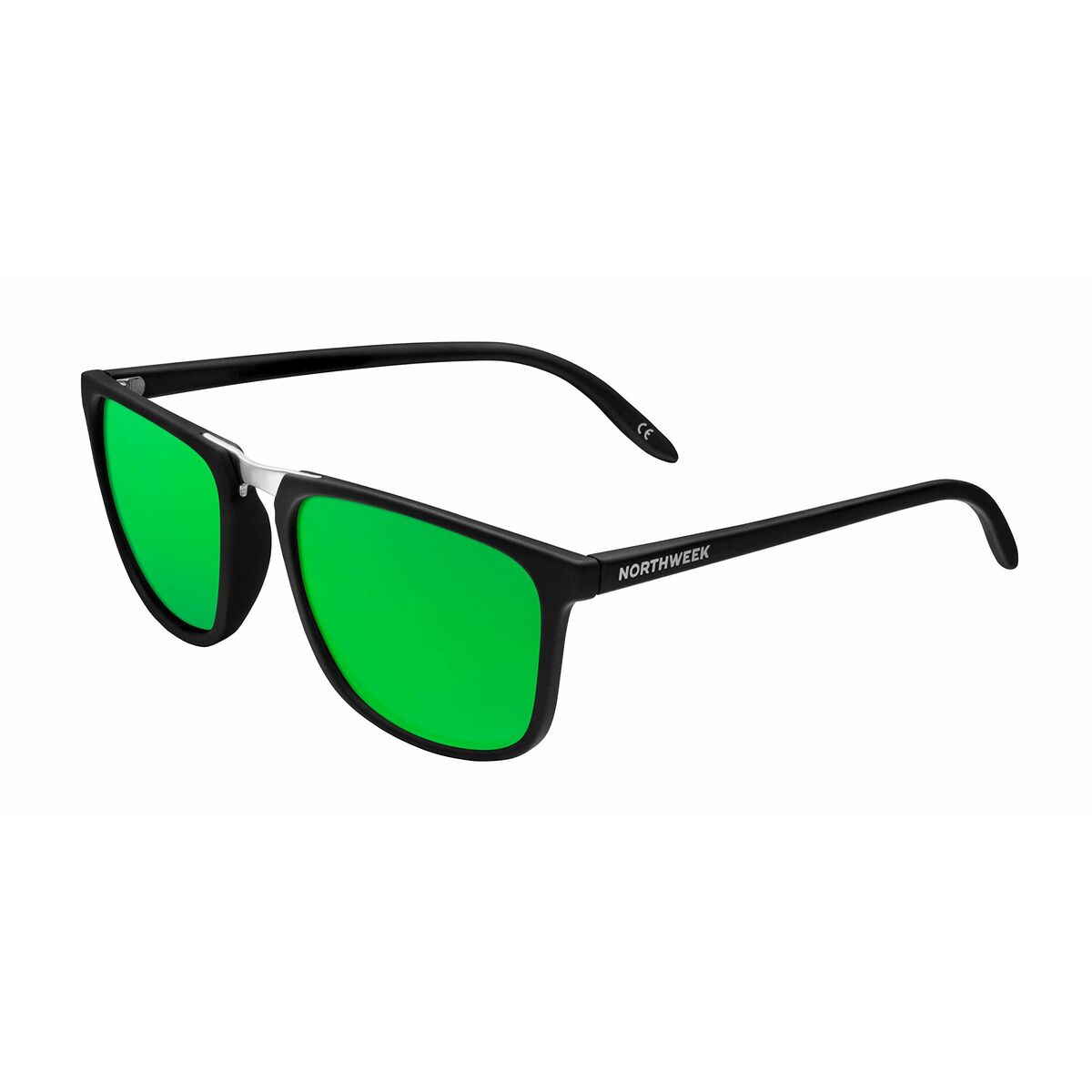 Unisex Γυαλιά Ηλίου Northweek Shelter Matte Μαύρο Ø 47 mm Πράσινο
