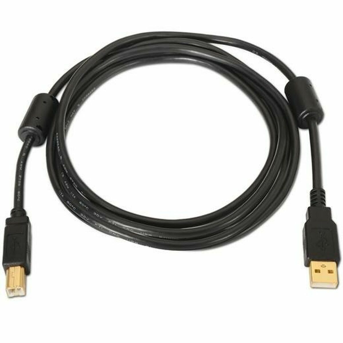 Καλώδιο USB A σε USB B Aisens A101-0011 Μαύρο 5 m