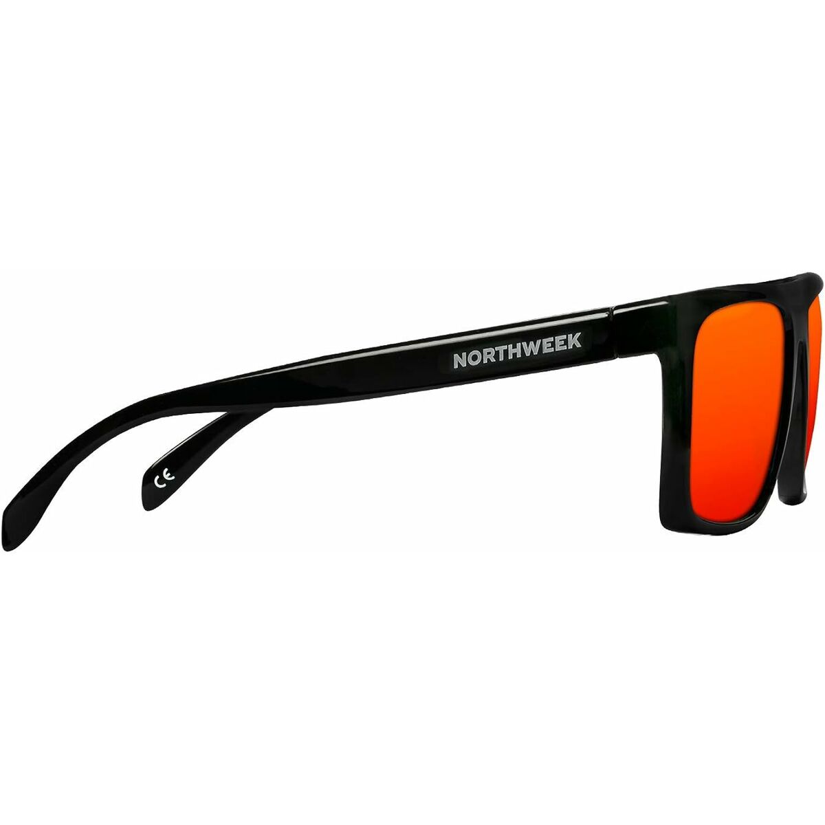 Unisex Γυαλιά Ηλίου Northweek Hale Μαύρο Ø 50 mm Κόκκινο