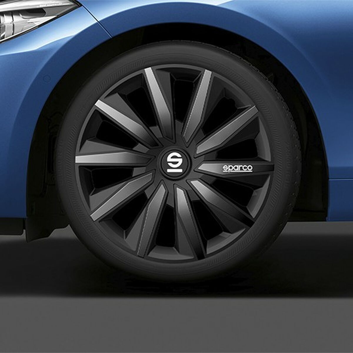 Τάσια Sparco Milano Μαύρο/Γκρι 15" 4 Μονάδες