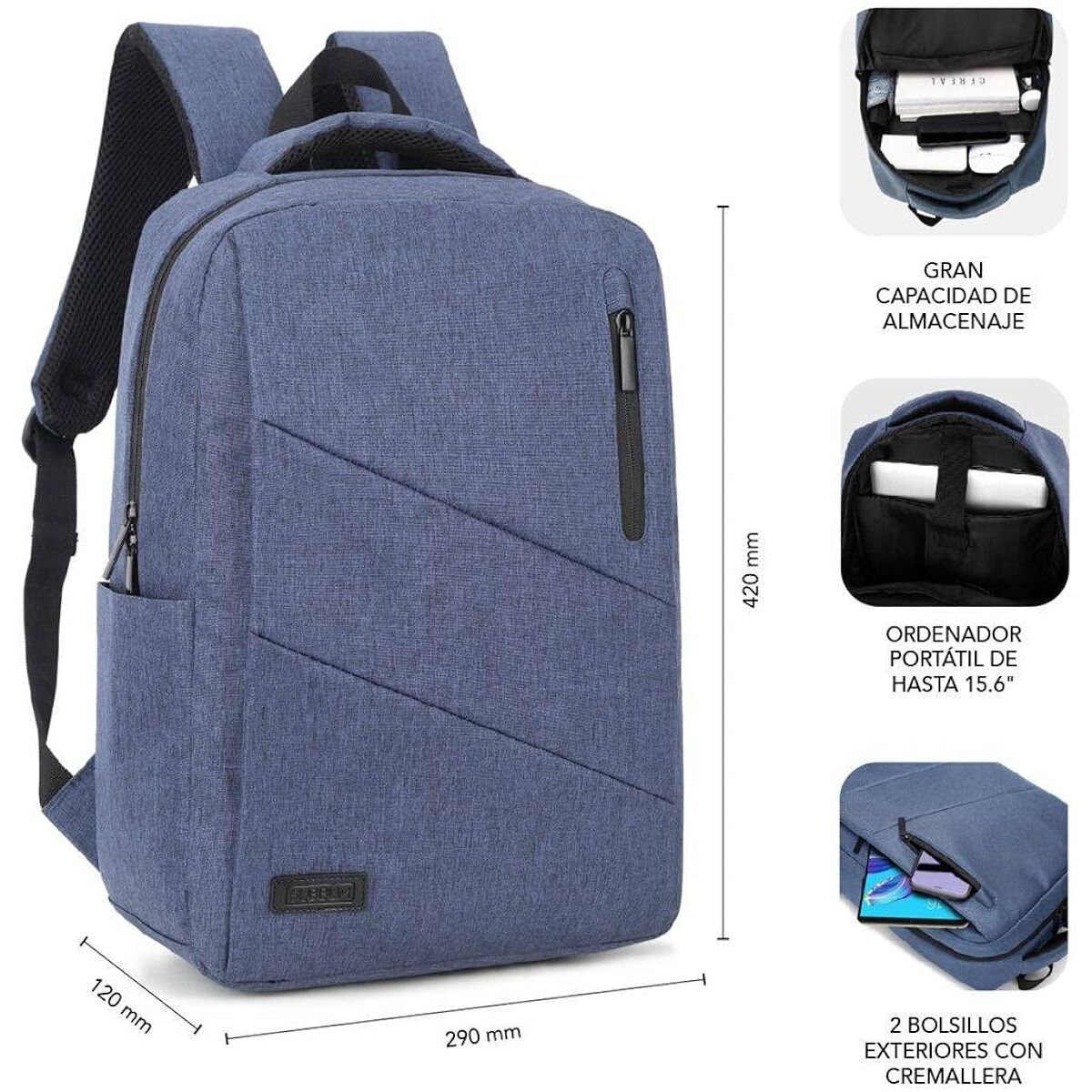 Σακίδιο για Laptop Subblim SUB-BP-2BL2001 Μπλε