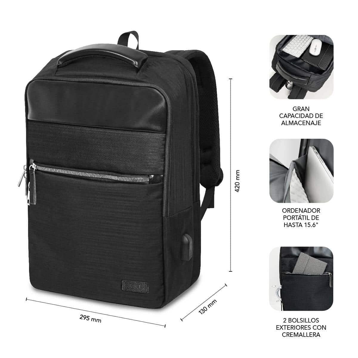 Σακίδιο για Laptop Subblim SUBBP-2BL1015 Μαύρο