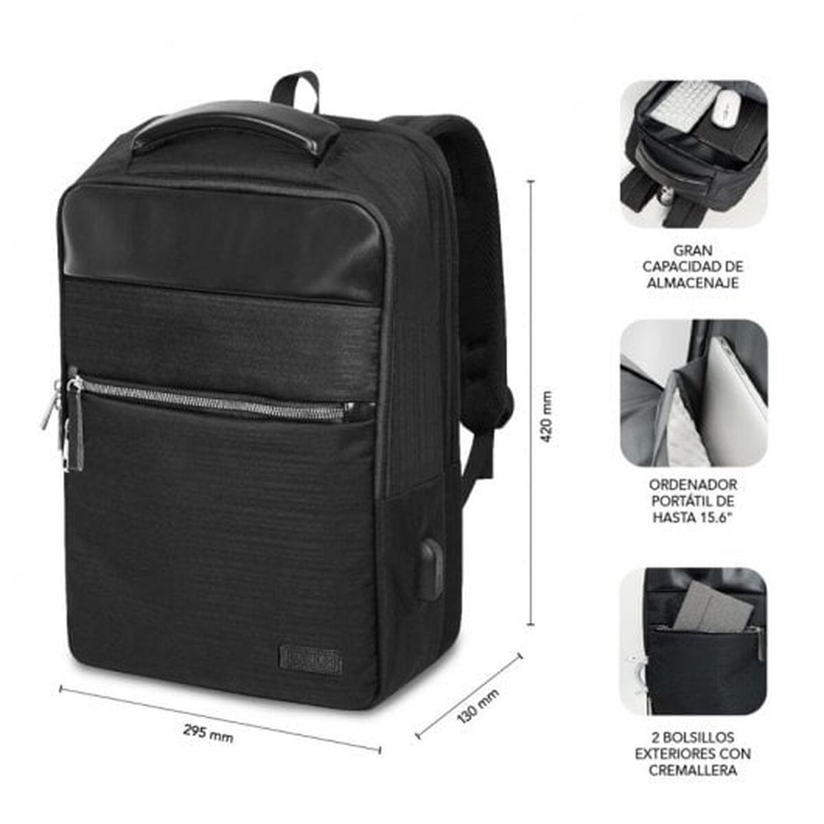 Σακίδιο για Laptop Subblim SUBBP-2BL1015 Μαύρο