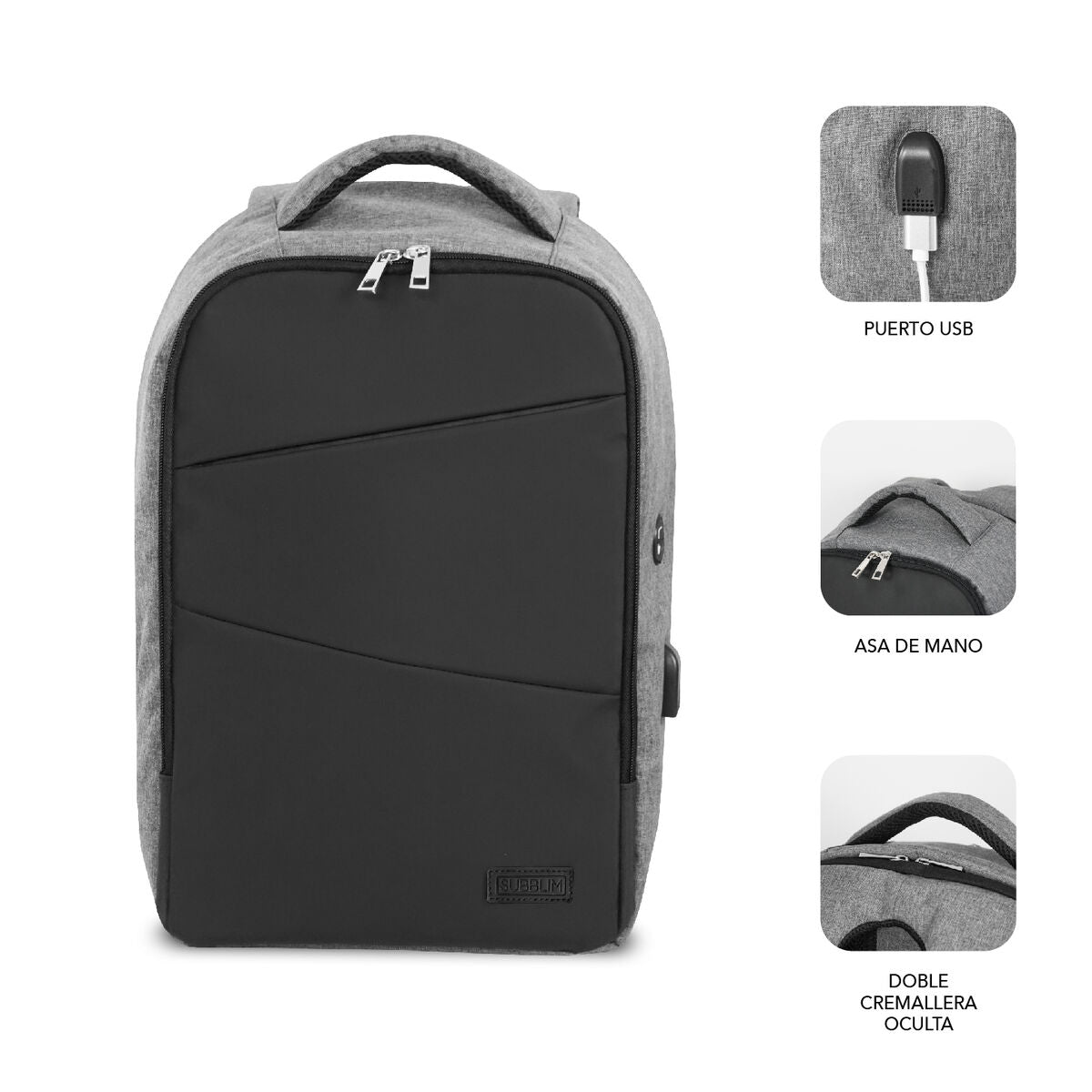 Σακίδιο για Laptop Subblim SUBBP3SA1100 Μαύρο