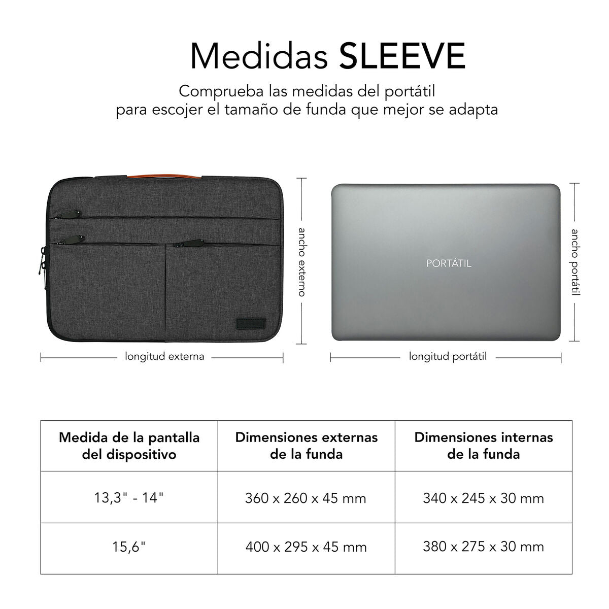 Θήκη για Laptop Subblim SUBLSAP36050 Γκρι