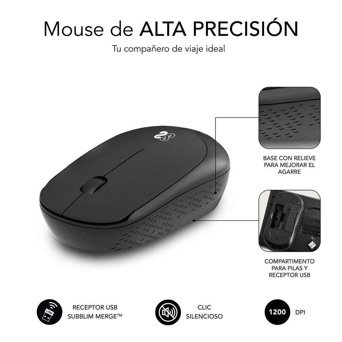 Ποντίκι και Χαλάκι Gaming Subblim Harm XL Μαύρο