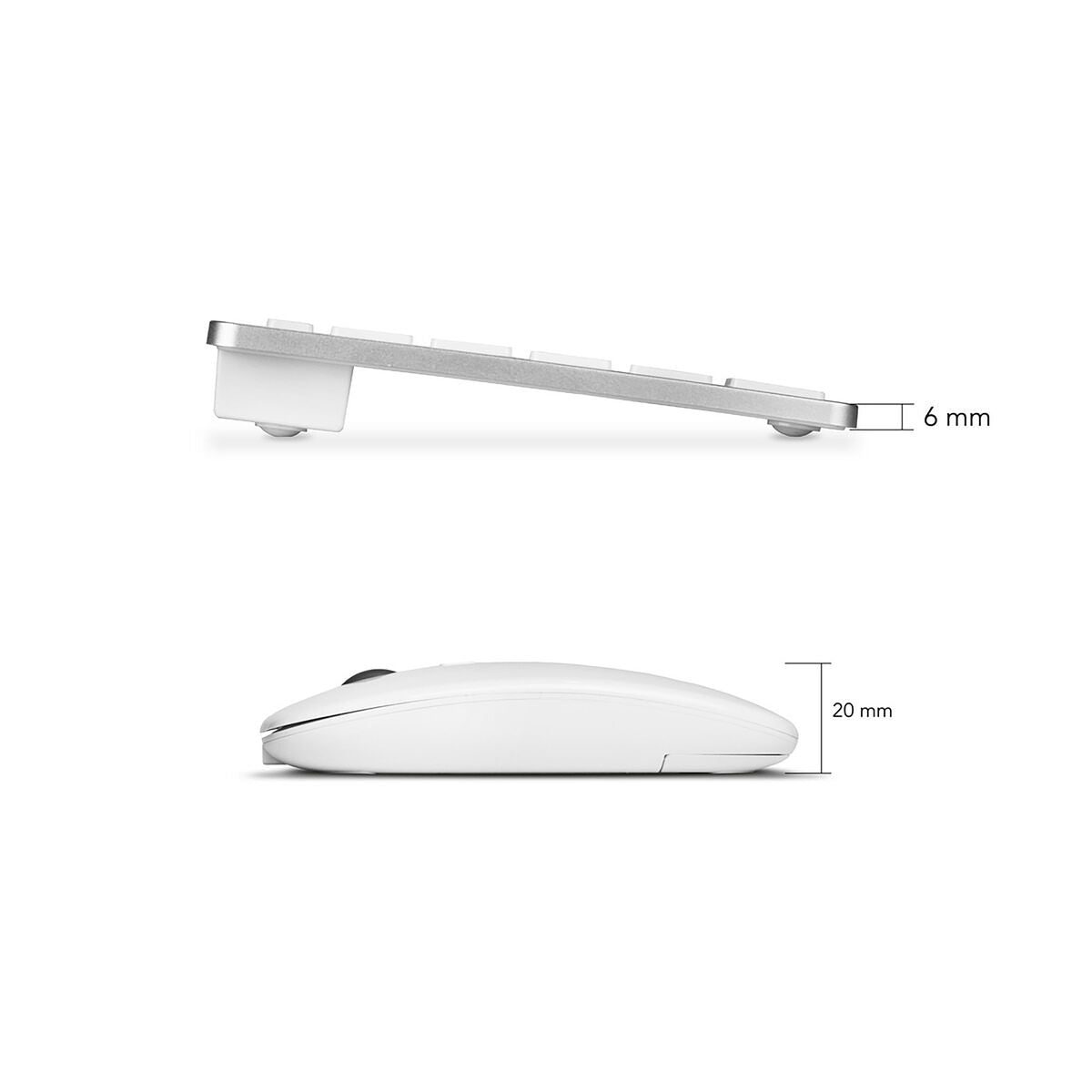 Χαλί ποντικιών Subblim COMBO MULTIDISPOSITIVO COMPACTO SILVER