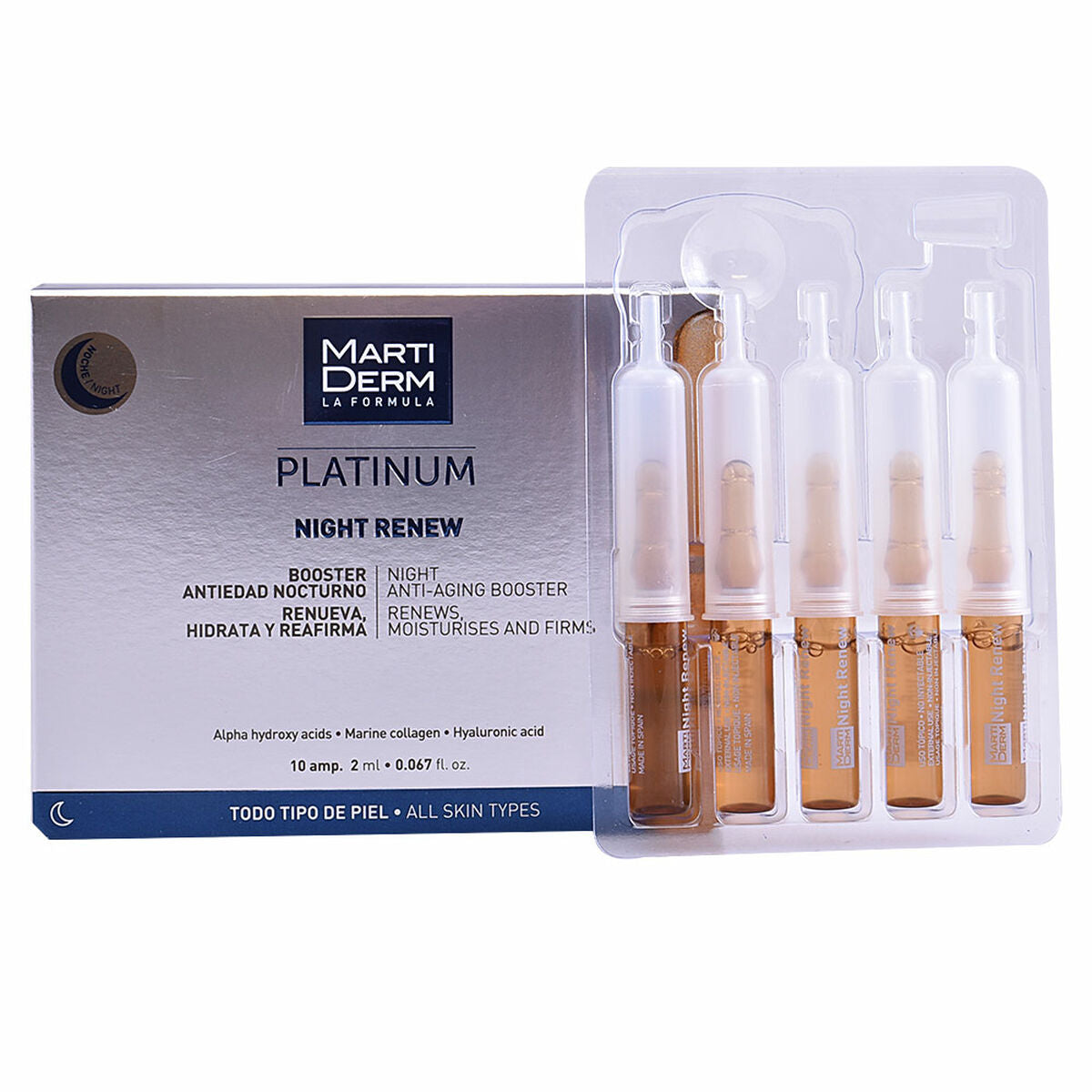 Αμπούλες Martiderm Platinum Night Renew
