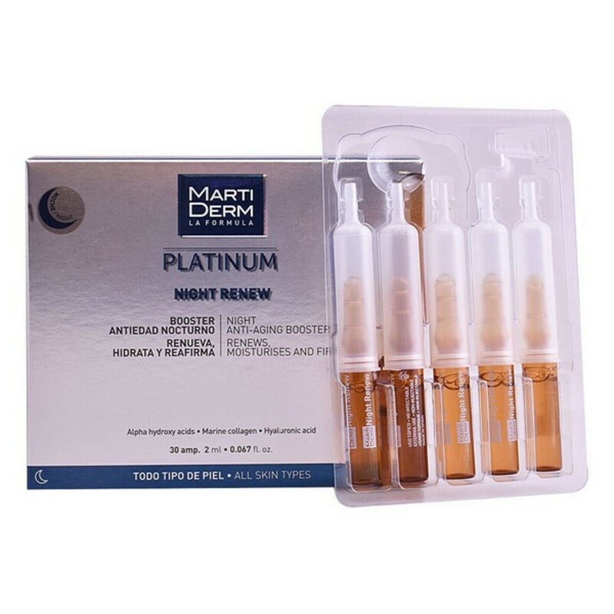 Αμπούλες Martiderm Platinum Night Renew