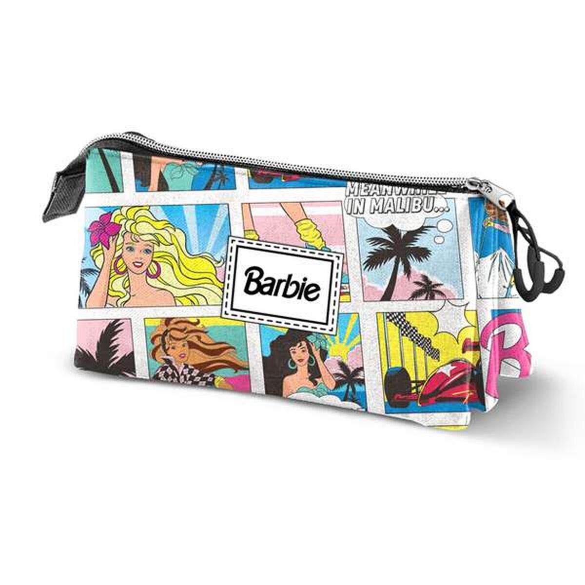 Τριπλή Κασετίνα Barbie Πολύχρωμο