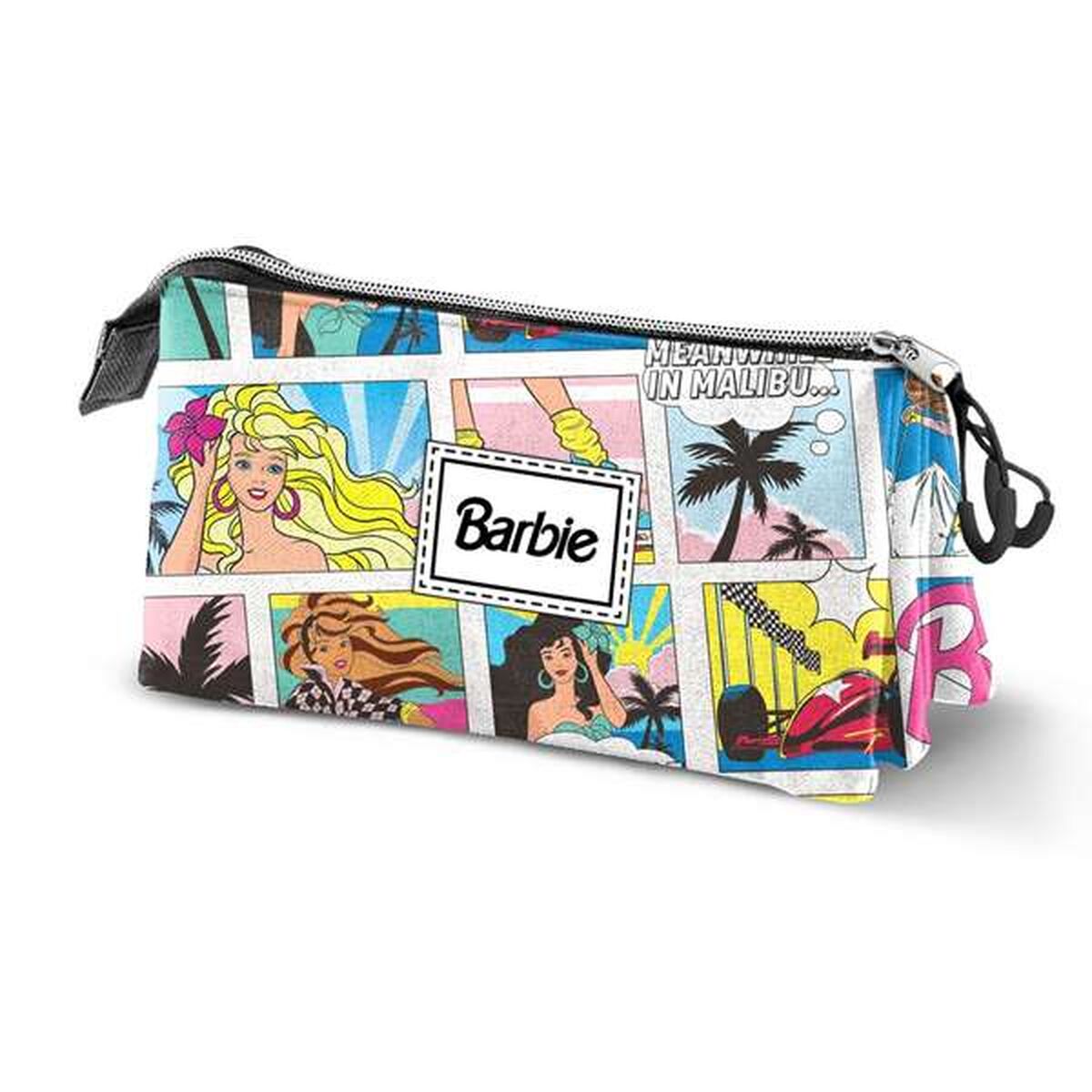 Τριπλή Κασετίνα Barbie Πολύχρωμο