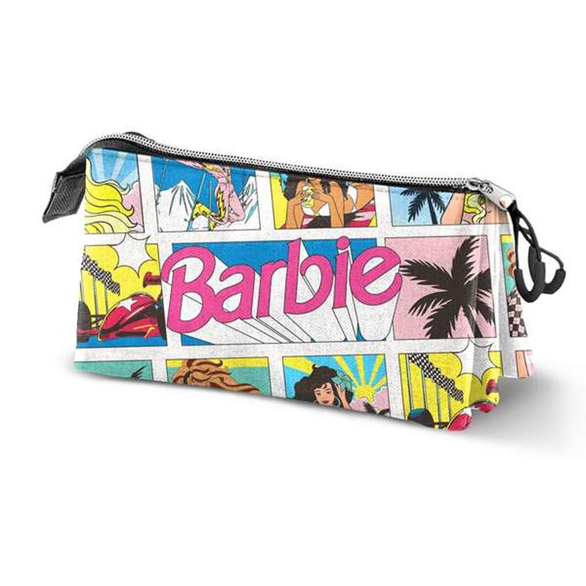 Τριπλή Κασετίνα Barbie Πολύχρωμο