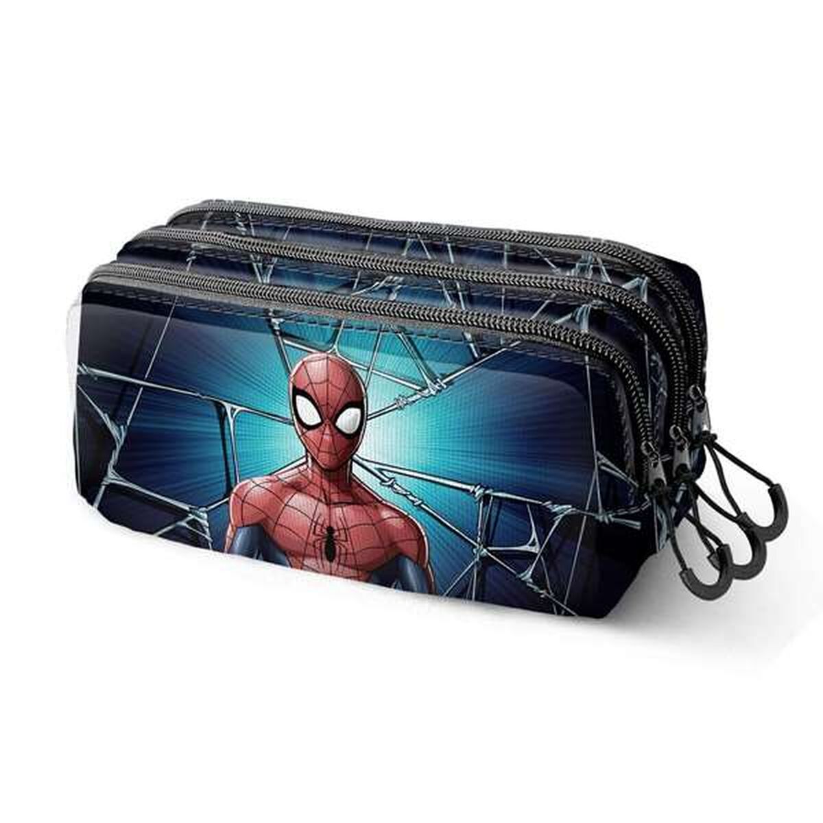 Τριπλή Κασετίνα Spider-Man Ναυτικό Μπλε