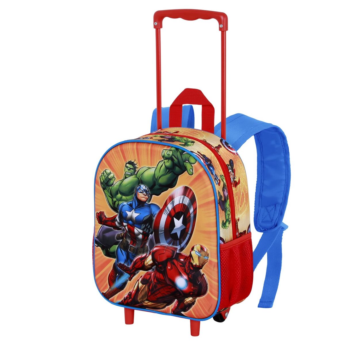 Σχολική Τσάντα 3D με Ρόδες The Avengers