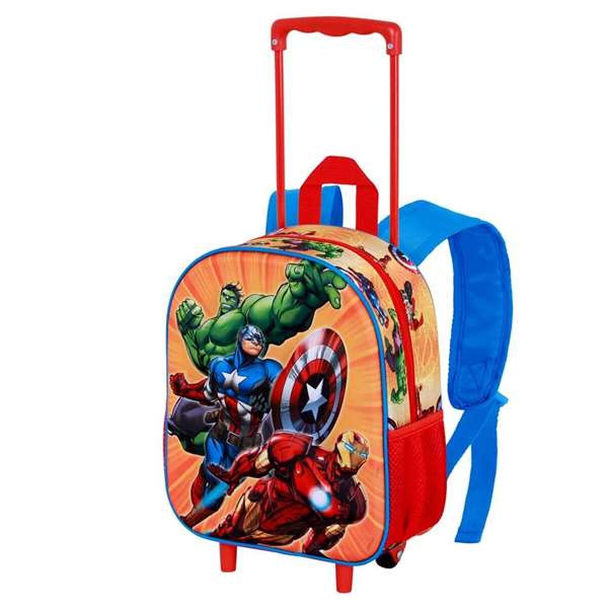 Σχολική Τσάντα 3D με Ρόδες The Avengers