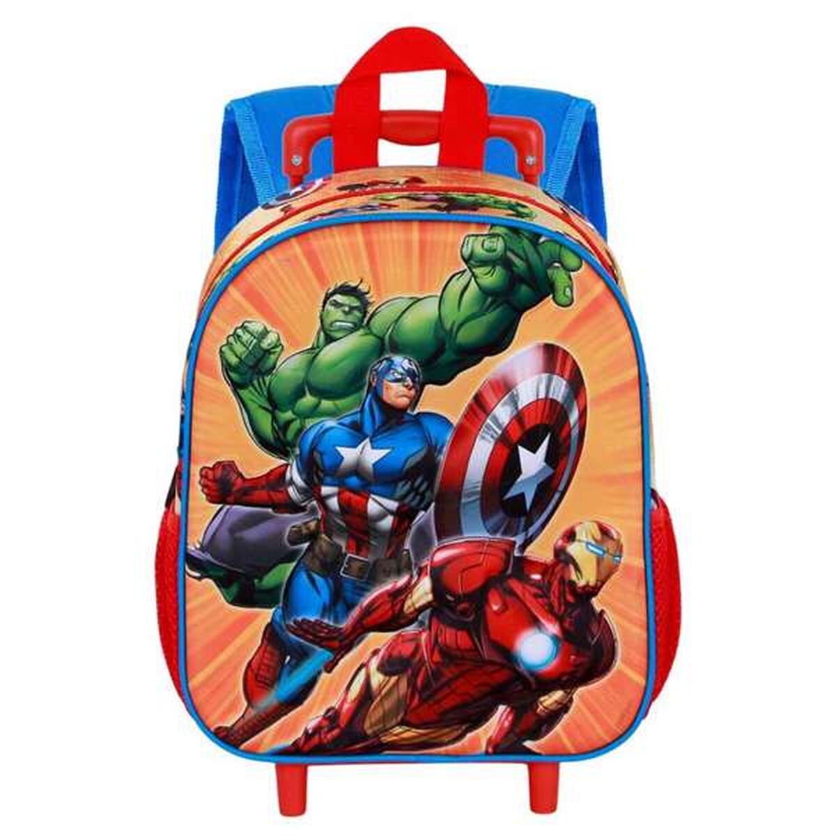 Σχολική Τσάντα 3D με Ρόδες The Avengers