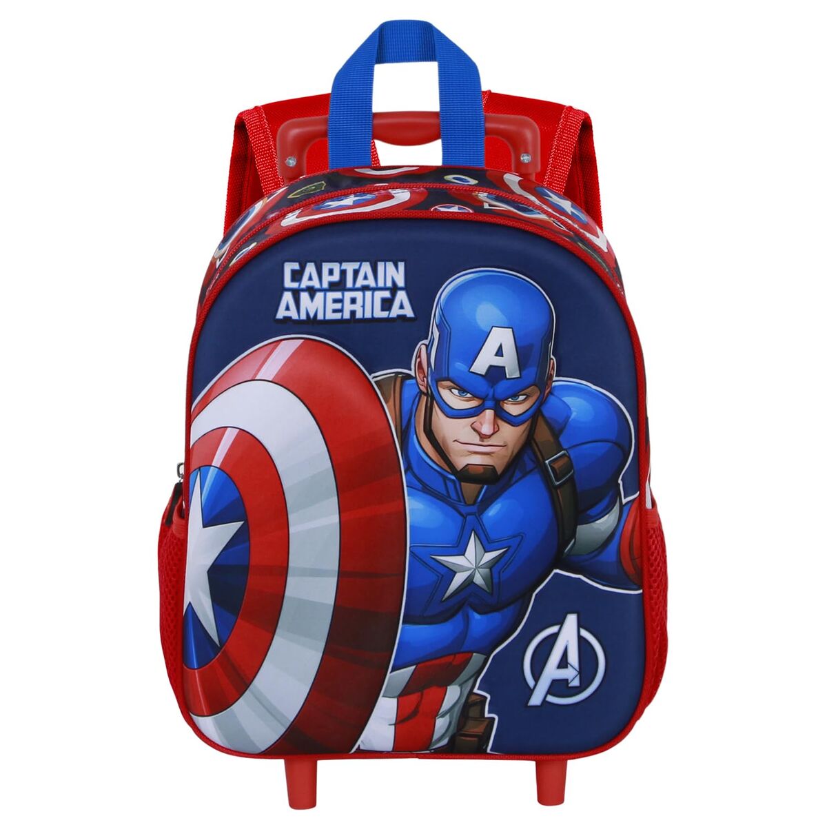 Σχολική Τσάντα 3D με Ρόδες Capitán América
