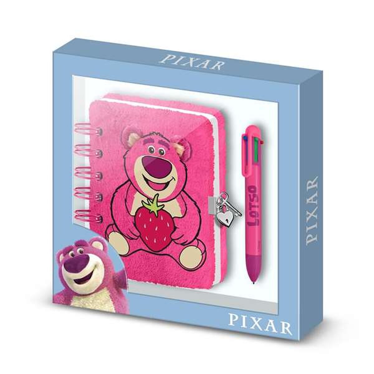Τετράδιο Σπιράλ με Στυλό Pixar Ροζ 24 x 23 x 2,5 cm A5