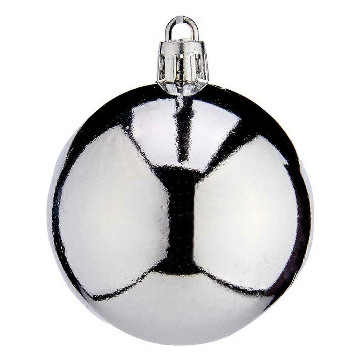 Χριστουγεννιάτικες μπάλες Krist+ K1912477-3 Ασημί Πλαστική ύλη Ø 6 cm 24 Μονάδες