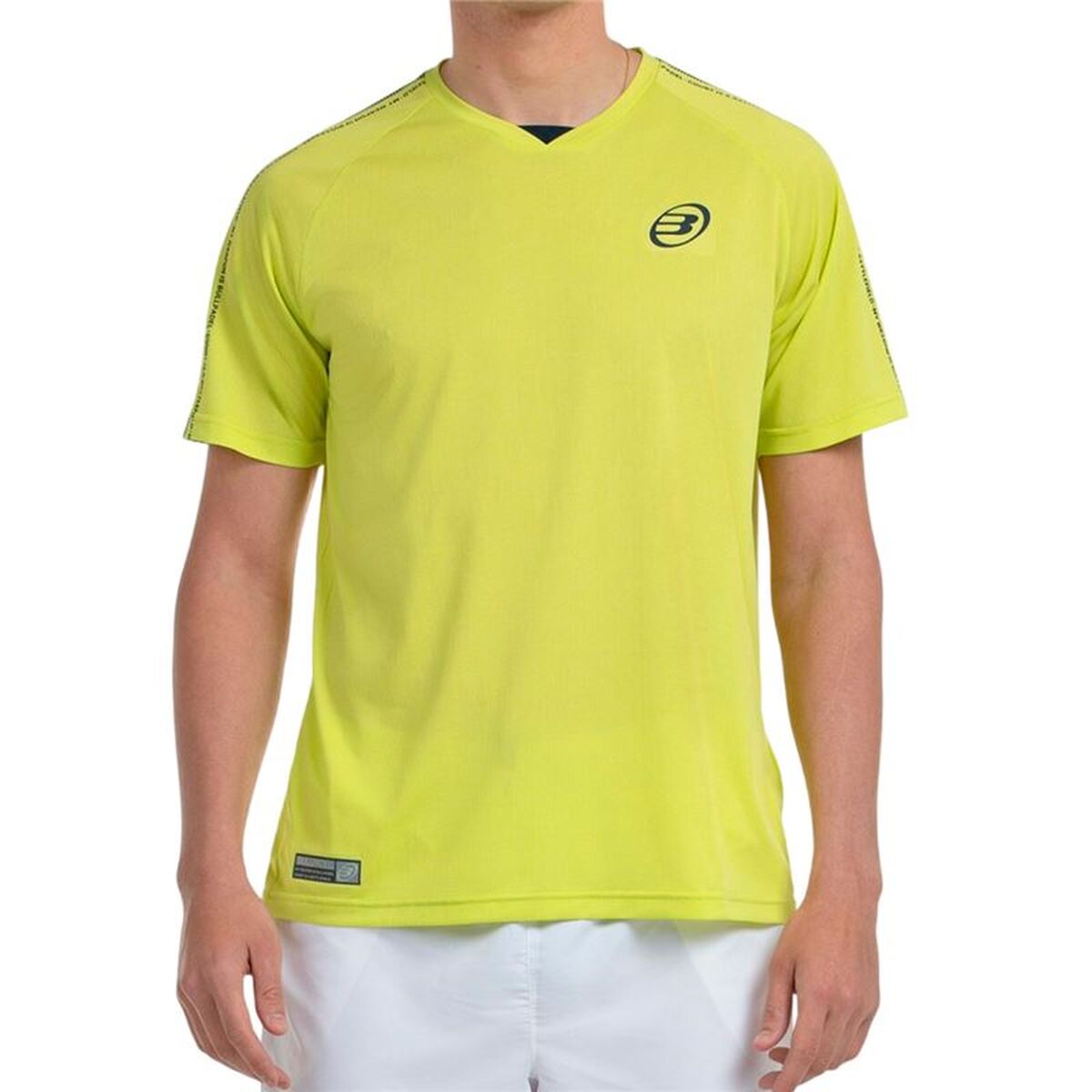 Ανδρική Μπλούζα με Κοντό Μανίκι Bullpadel Badan Κίτρινο Πάντελ