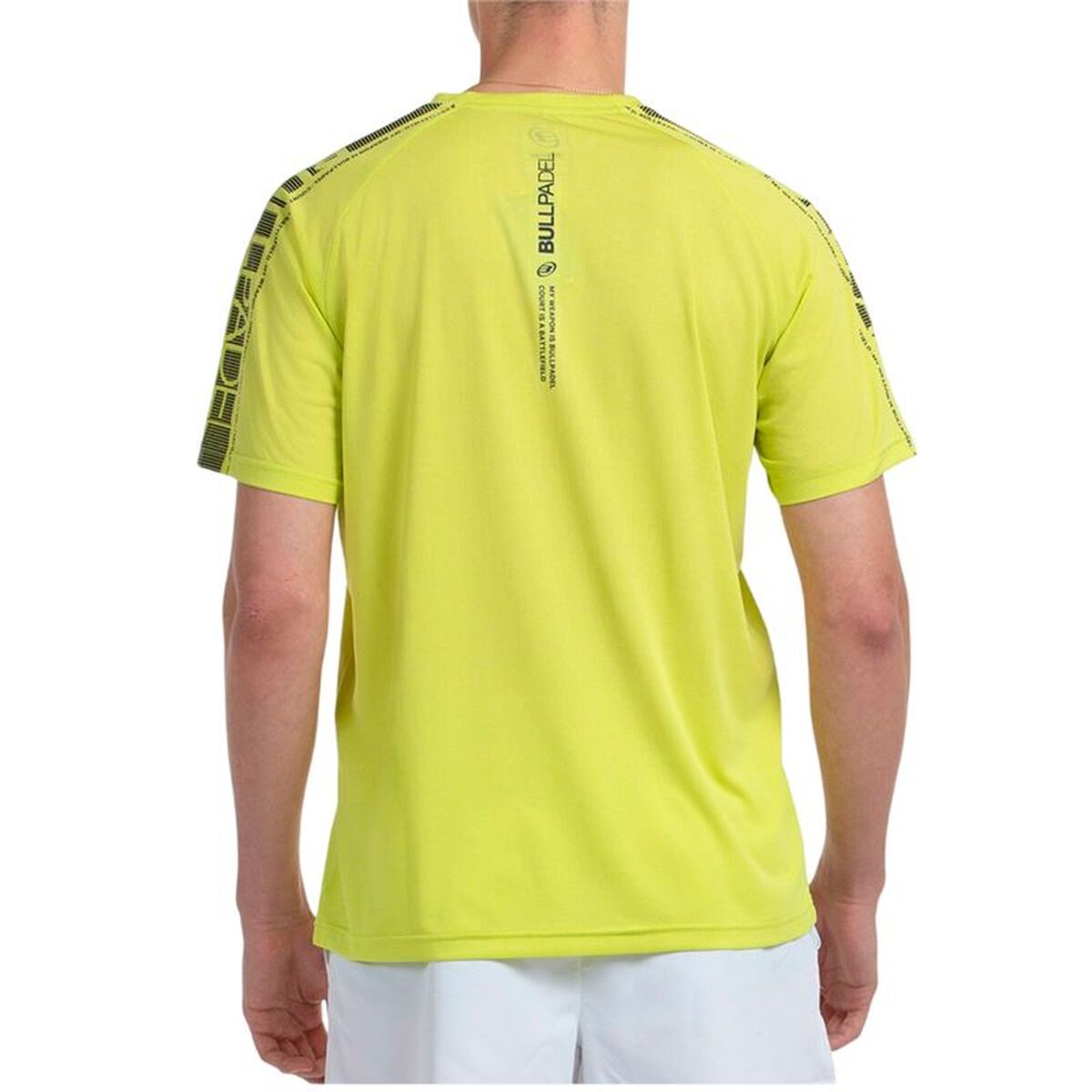 Ανδρική Μπλούζα με Κοντό Μανίκι Bullpadel Badan Κίτρινο Πάντελ