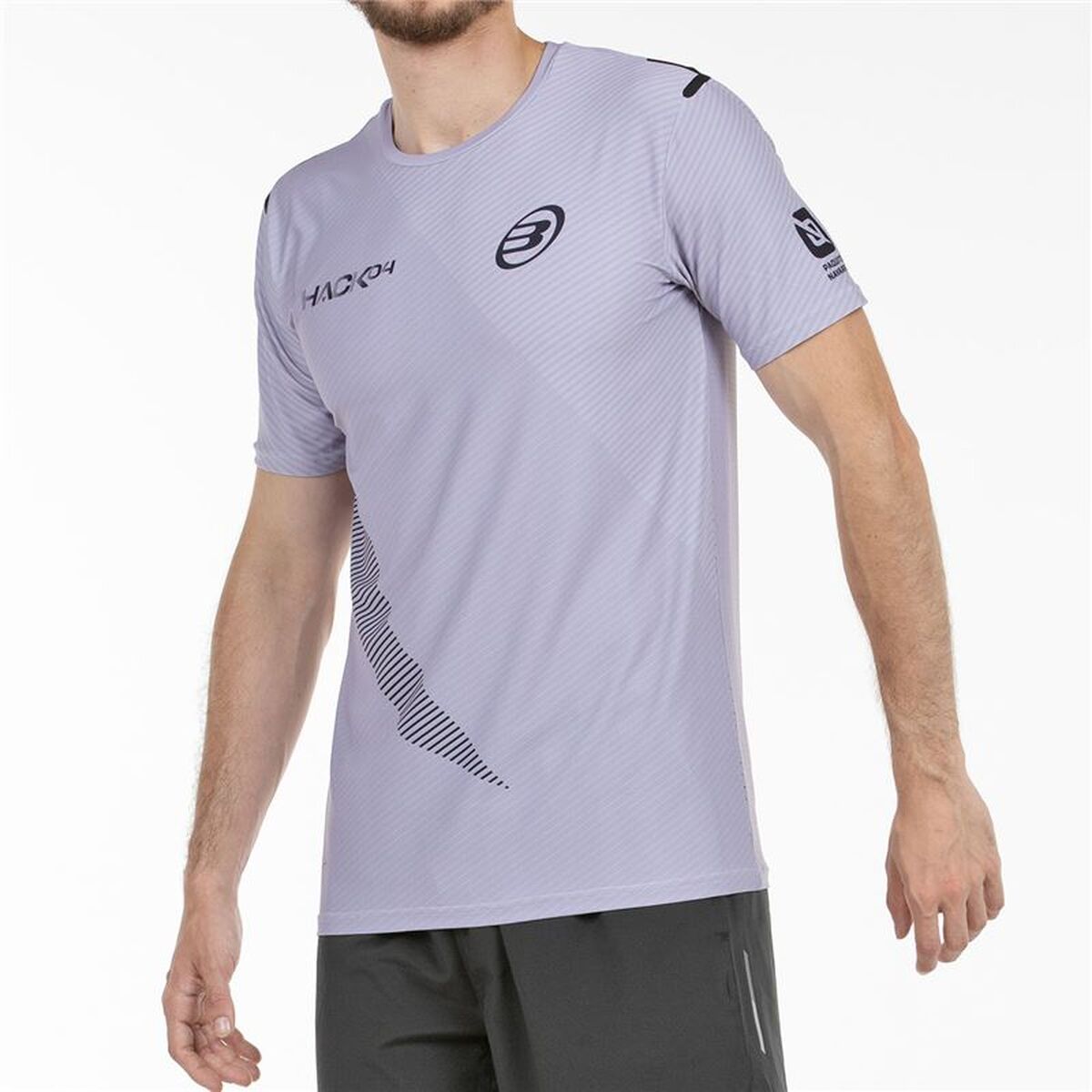 Ανδρική Μπλούζα με Κοντό Μανίκι Bullpadel Paquito 25V Λεβάντα Πάντελ