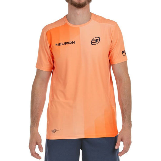 Ανδρική Μπλούζα με Κοντό Μανίκι Bullpadel Chingotto 25V Πορτοκαλί Πάντελ
