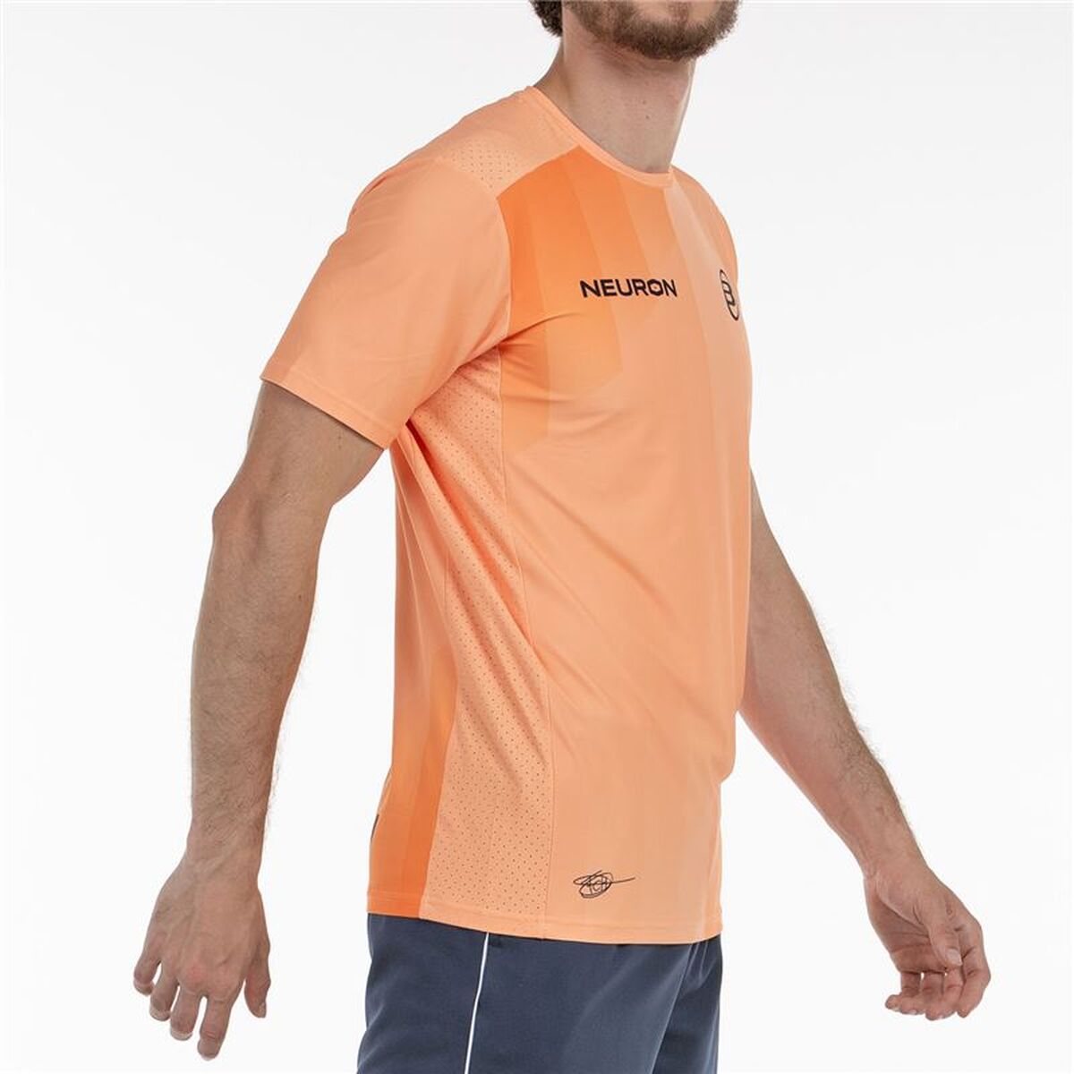 Ανδρική Μπλούζα με Κοντό Μανίκι Bullpadel Chingotto 25V Πορτοκαλί Πάντελ