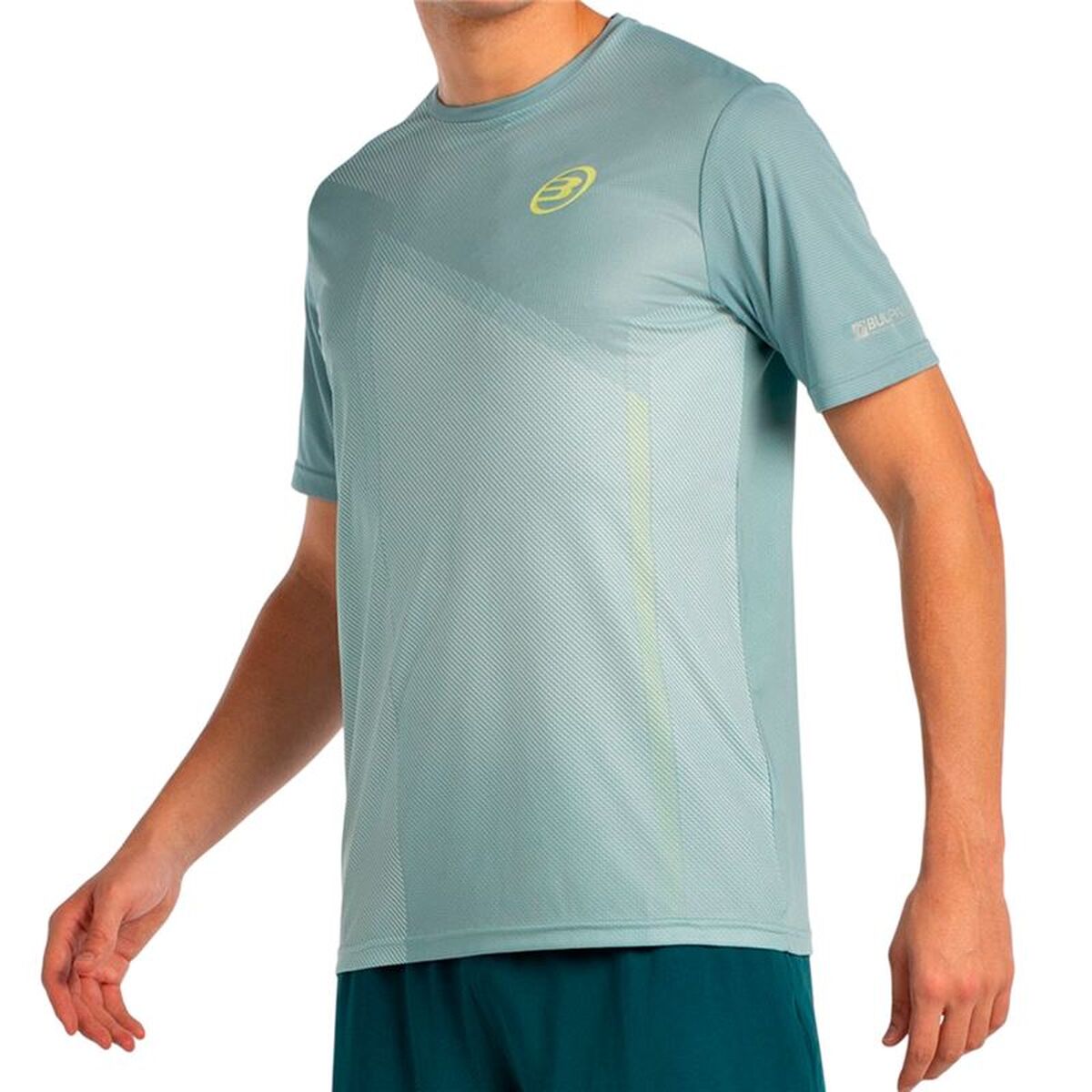 Ανδρική Μπλούζα με Κοντό Μανίκι Bullpadel Lagar 048 Sky μπλε Πάντελ