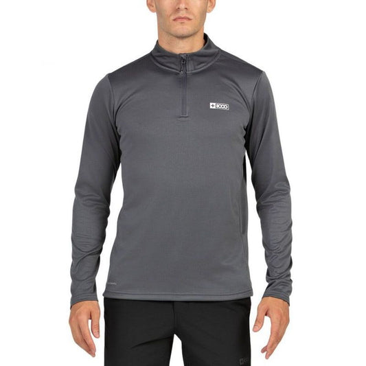 Ανδρική Μπλούζα με Μακρύ Μανίκι +8000 Portu Ανοιχτό Γκρι