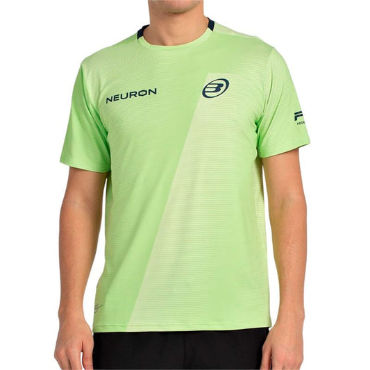 Ανδρική Μπλούζα με Κοντό Μανίκι Bullpadel Chingotto 25I 059 Πράσινο λιμόνι Πάντελ