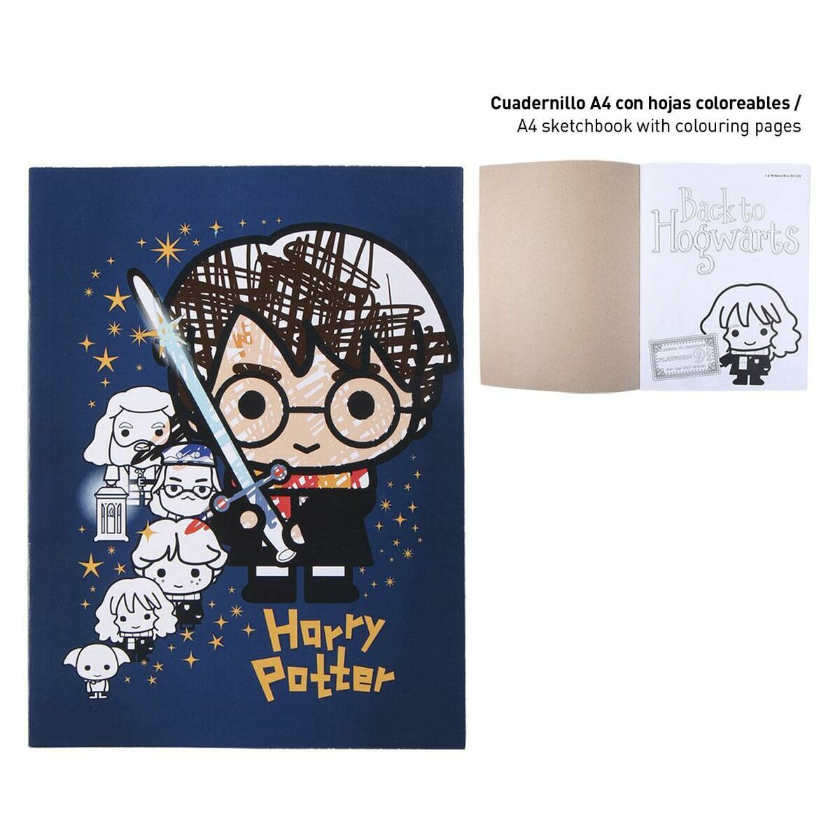 Σετ Χαρτικών Harry Potter Μπλε Μαύρο Κόκκινο 16 Τεμάχια (6 Τεμάχια)