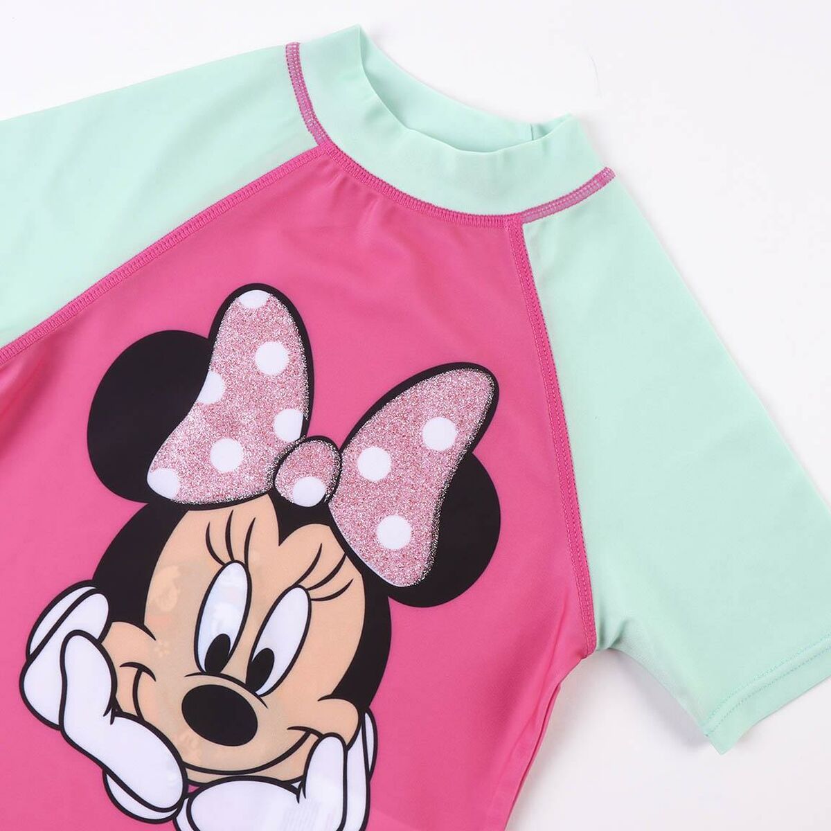 Μπλουζάκι για μπάνιο Minnie Mouse Τυρκουάζ