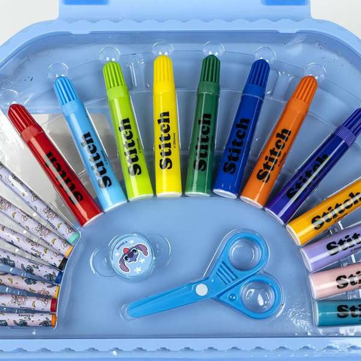 Σετ Χαρτικών Stitch Μπλε Χαρτοφύλακας