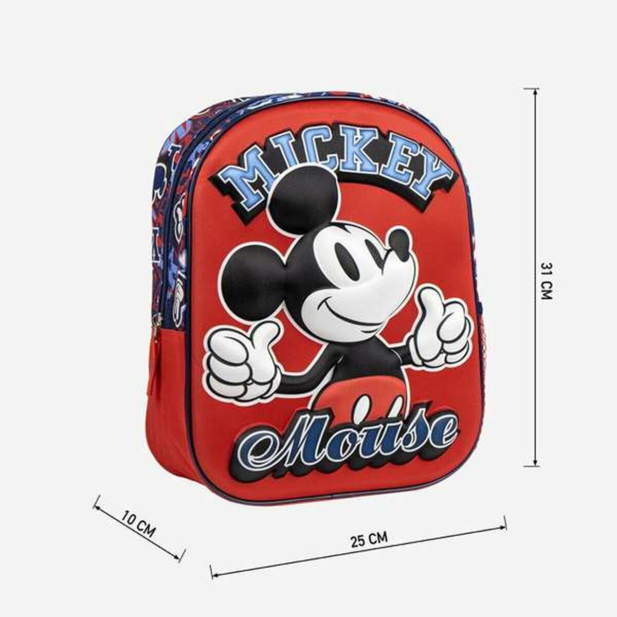 Σχολική Τσάντα Mickey Mouse Κόκκινο 25,0 x 31,0 x 10,0 cm