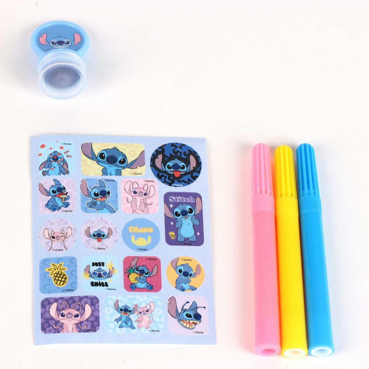 Σετ Χαρτικών Stitch Πολύχρωμο 8 Τεμάχια