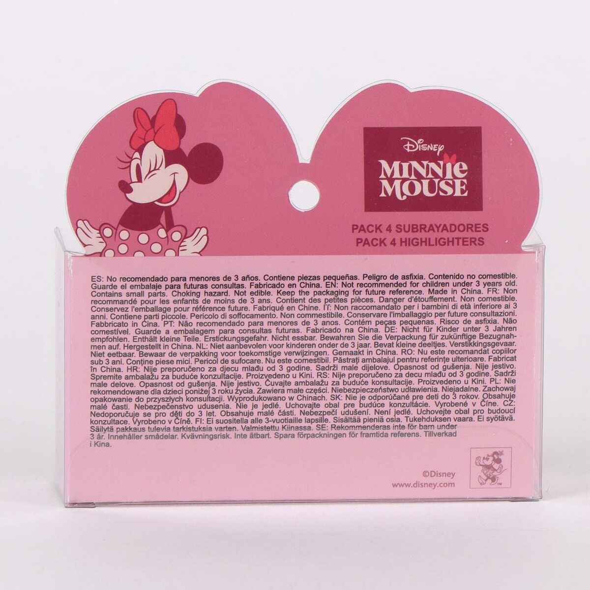 Μαρκαδόρος υπογράμμισης Minnie Mouse Ροζ 5 Τεμάχια